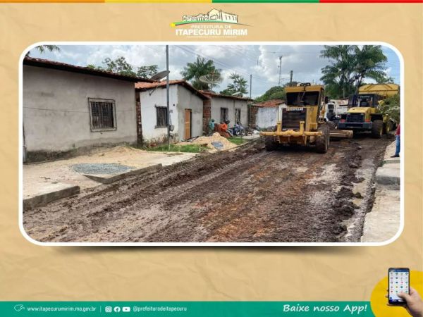 Secretaria de Infraestrutura já prepara novas vias do bairro Pró Vida para receberem o de pavimentação com bloquetes.
