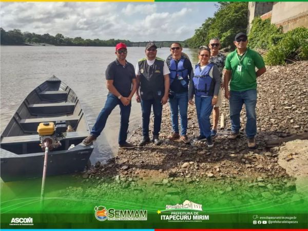 Secretário de Meio Ambiente participa em Rosário de ação de trabalho para preservação do Rio Itapecuru