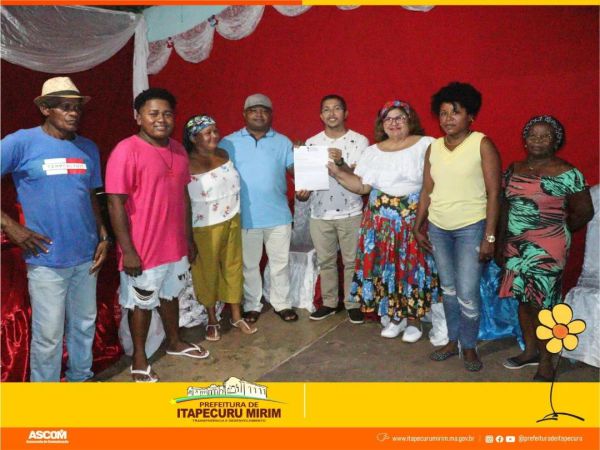 Entrega da documentação completa do Tambor de Crioula de São Benedito é realizada  no quilombola Oiteiro dos Nogueiras