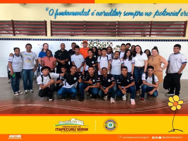 Guarda Civil Municipal e 11° BBM de Itapecuru Mirim promovem palestras sobre trânsito em escolas em apoio ao Maio Amarel